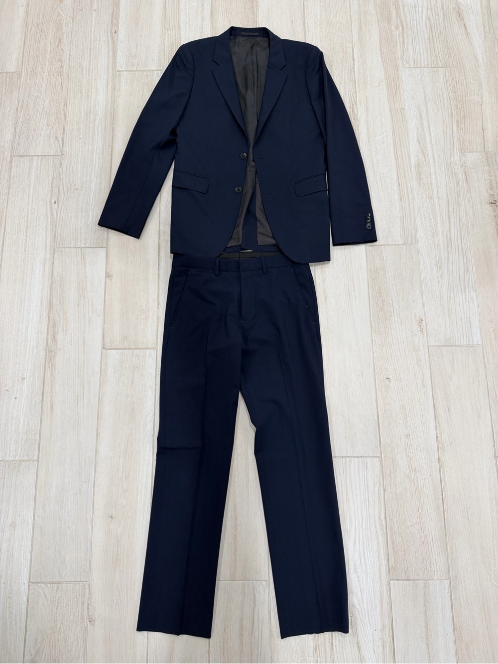 Theory Navy Wool Suit Men's 36R 2pc Jacket Trousers